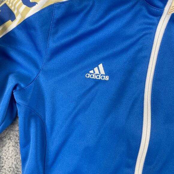 Adidas UCLA Women's Small Blue Gold ClimaLite Bruins Long Sleeve Track Jacket - Picture 7 of 12